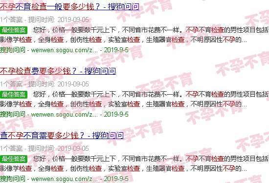 汕头不孕症检查要多少钱