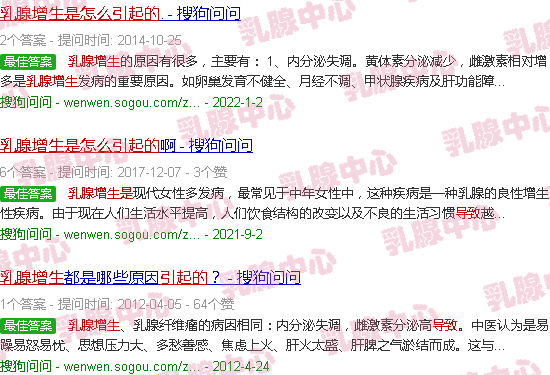 汕头乳腺增生是怎么引起的病发年龄