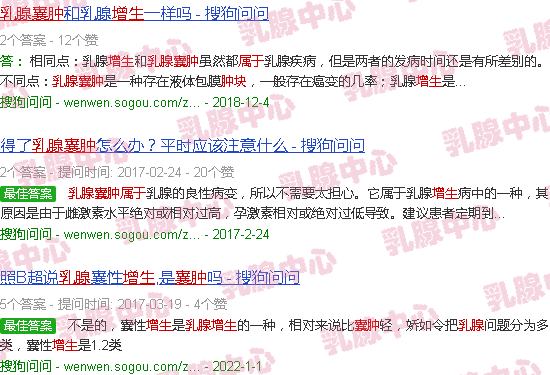 汕头乳腺*属于增生吗