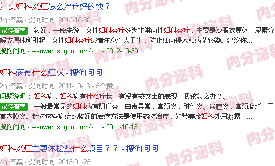 汕头妇科炎症是什么