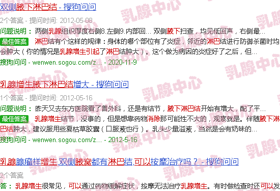 汕头乳腺增生导致的腋下淋巴可以消除的吗