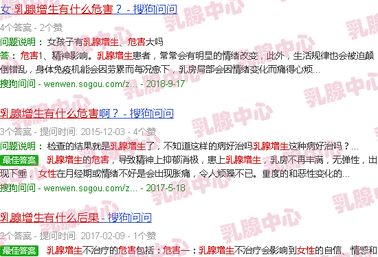 汕头女性乳腺增生有什么危害