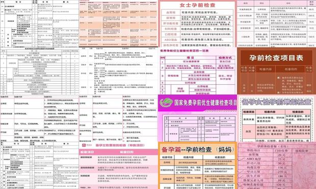 汕头孕前检查有什么项目