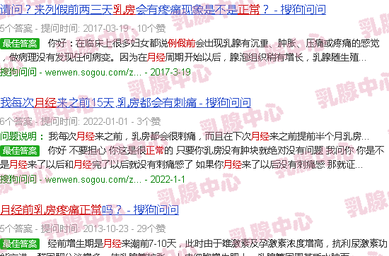 汕头月经前乳腺痛正常吗