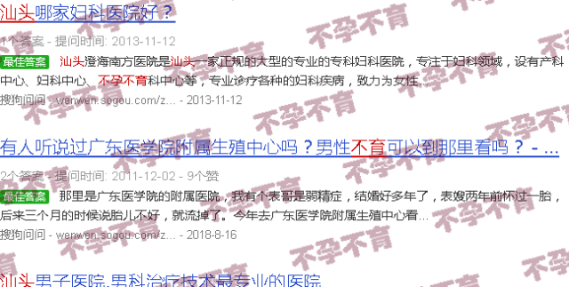 汕头附二不孕不育钟